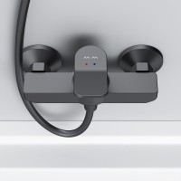 Душевой комплект Смеситель для душа AM.PM X-Joy F85A20022 + Гарнитур Like F0180022 черный