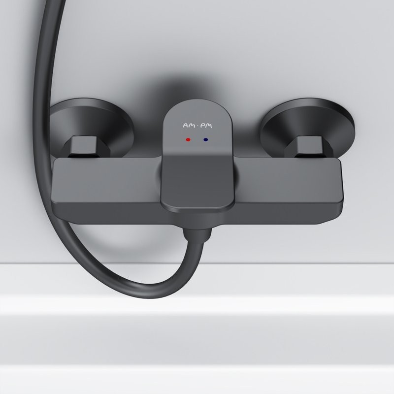 Душевой комплект Смеситель для душа AM.PM X-Joy F85A20022 + Гарнитур Like F0180022 черный