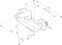 Душевой комплект Смеситель для душа AM.PM X-Joy F85A20022 + Гарнитур Like F0180022 черный