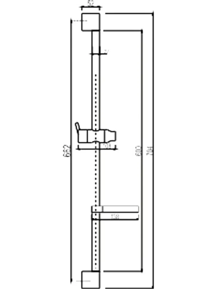 Душевая штанга D-lin D63507 хром