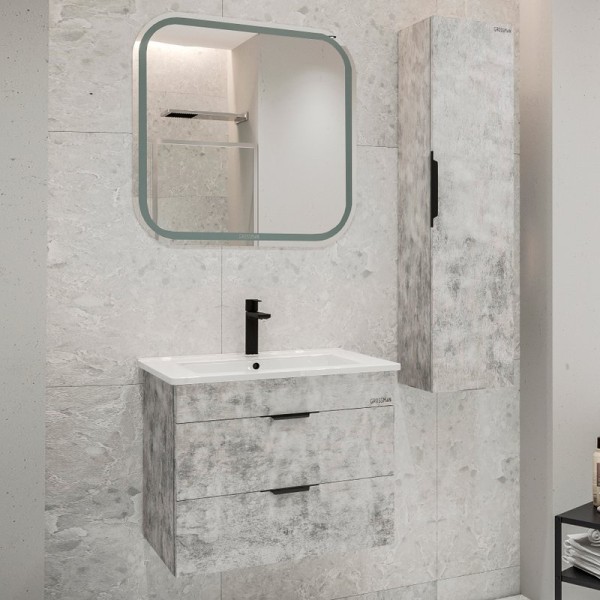 Мебель для ванной комнаты Grossman Кросс 65 бетон