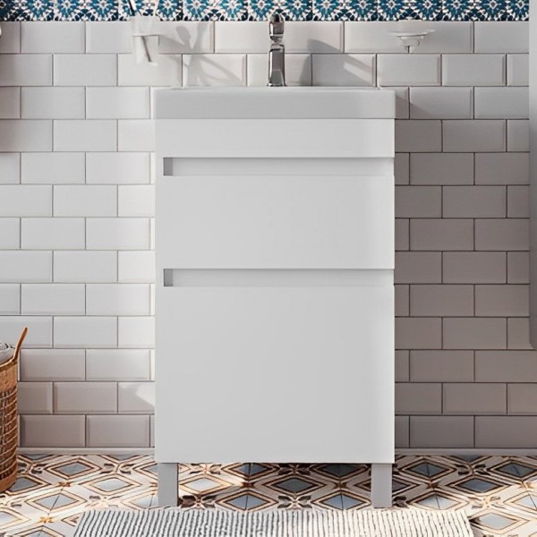 Тумба с раковиной IDDIS Zodiac 50 напольная, с ящиками