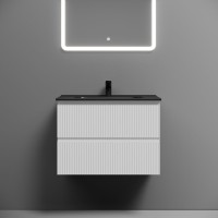 Тумба с раковиной Sancos Snob R 70 bianco, раковина CN7007MB