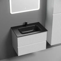 Тумба с раковиной Sancos Snob R 70 bianco, раковина CN7007MB