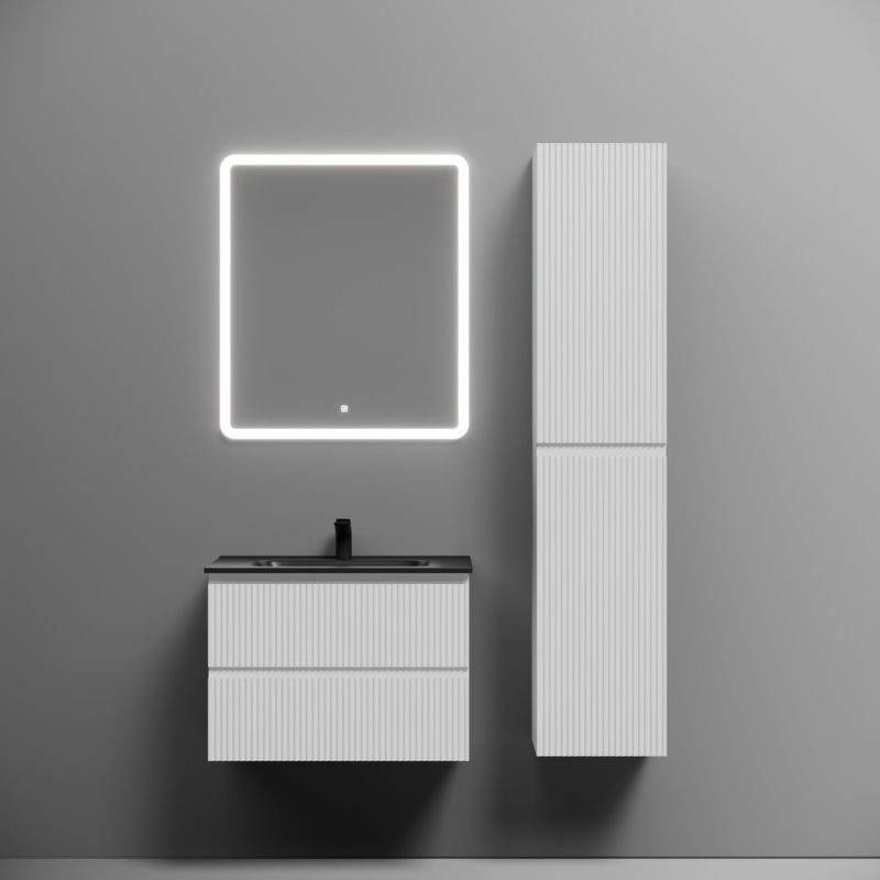 Тумба с раковиной Sancos Snob R 70 bianco, раковина CN7007MB