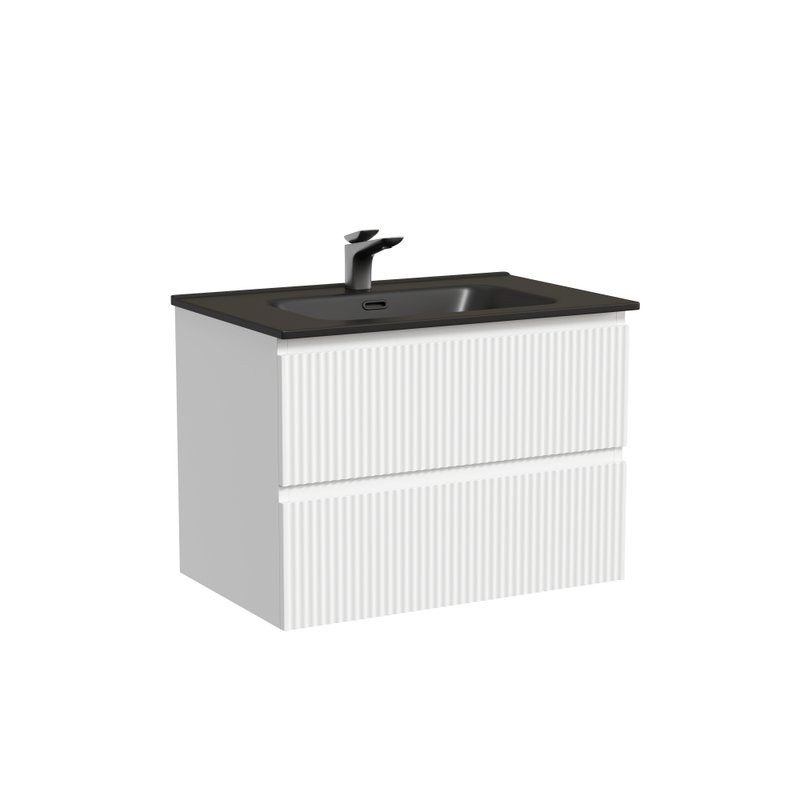 Тумба с раковиной Sancos Snob R 70 bianco, раковина CN7007MB