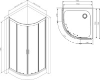 Душевой уголок AM.PM Gem W90G-401-080WT 80x80 Душевой уголок AM.PM Gem W90G-401-080WT 80x80