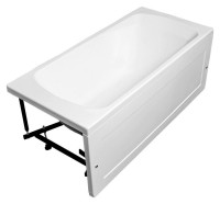 Акриловая ванна Aquanet Roma 160x70 см, встраиваемая, белая