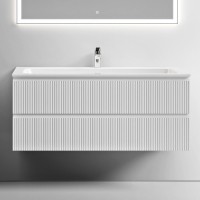 Тумба с раковиной Sancos Snob T 120 см, bianco, раковина CN7017