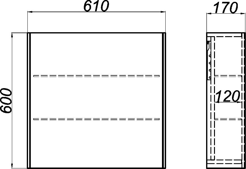 Мебель для ванной комнаты Aqwella 5 stars Mobi 60 дуб балтийский