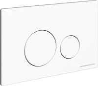 Комплект Унитаз подвесной Ceramicanova Balearica CN6000 безободковый, с микролифтом + Инсталляция Envision CN1001W + Кнопка Round, белая