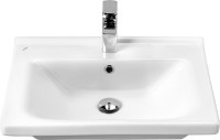 Мебель для ванной комнаты AQUATON Рене 60 белая, грецкий орех