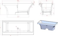 Ванна из искусственного камня Астра-Форм Капри 180x80 см, отдельностоящая, белая