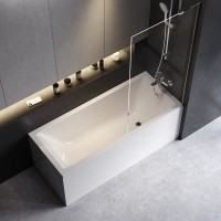 Акриловая ванна AM.PM Gem без опоры 165x70 см, пристенная, белая