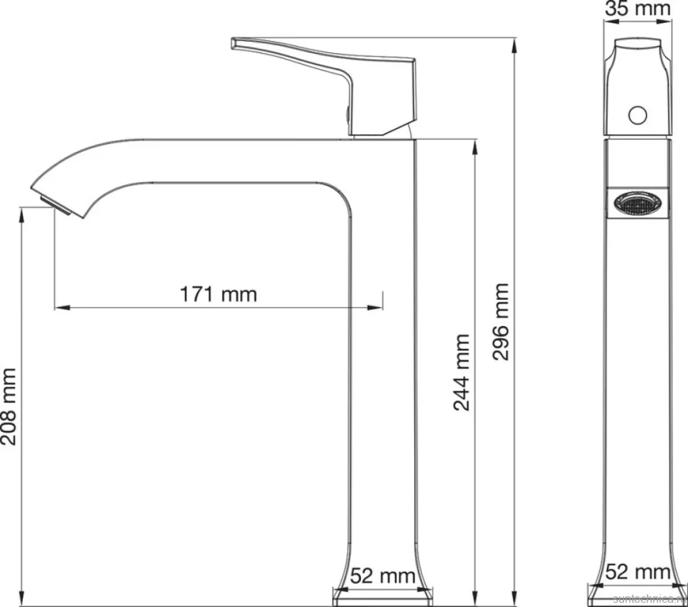 Смеситель для раковины Wonzon & Woghand WW-88019072-BG брашированное золото