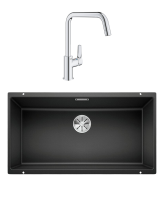 Комплект Мойка Blanco Subline 800-U антрацит + Смеситель Grohe Eurosmart