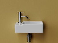 Раковина маленькая в туалет Ceramicanova Element CN5046 L белый глянцевый