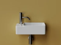 Раковина маленькая в туалет Ceramicanova Element CN5046 L белый глянцевый