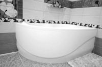 Акриловая ванна Aquanet Graciosa 00205389 R 150x90 см, угловая, правая, пристенная, белая, асимметричная, с каркасом