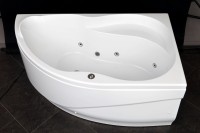Акриловая ванна Aquanet Graciosa 00205389 R 150x90 см, угловая, правая, пристенная, белая, асимметричная, с каркасом
