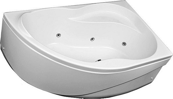 Акриловая ванна Aquanet Graciosa 00205389 R 150x90 см, угловая, правая, пристенная, белая, асимметричная, с каркасом