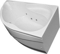 Акриловая ванна Aquanet Graciosa 00205389 R 150x90 см, угловая, правая, пристенная, белая, асимметричная, с каркасом