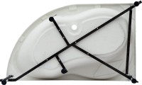 Акриловая ванна Aquanet Graciosa 00205389 R 150x90 см, угловая, правая, пристенная, белая, асимметричная, с каркасом