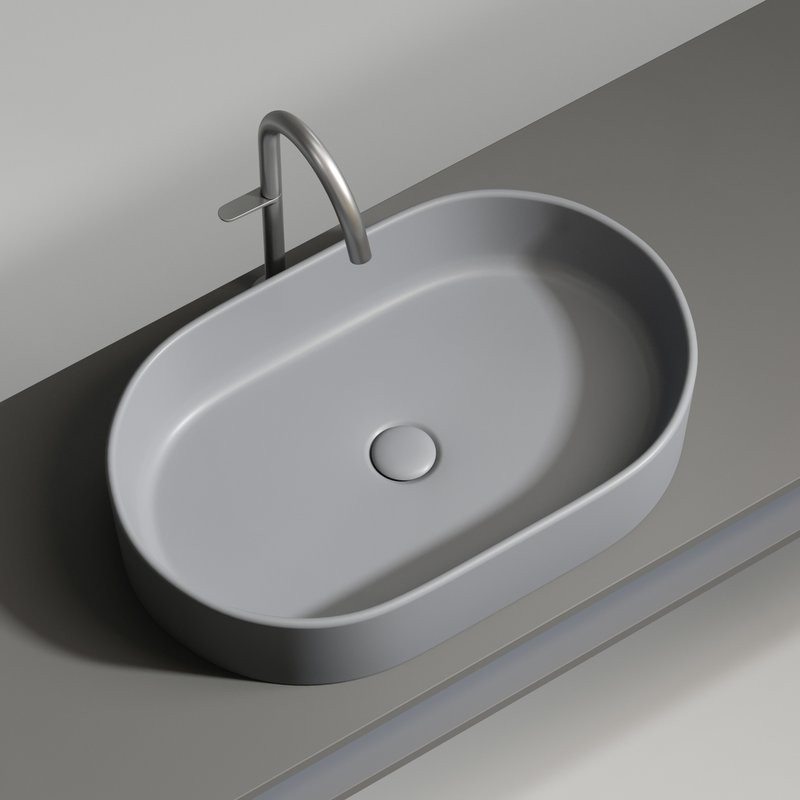 Накладная раковина Ceramicanova Element CN6048MH антрацит матовая