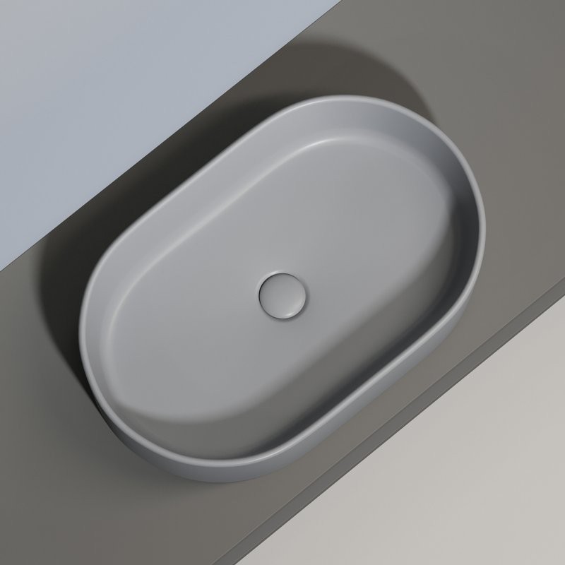 Накладная раковина Ceramicanova Element CN6048MH антрацит матовая