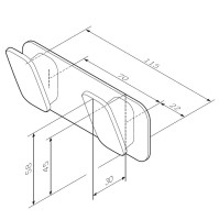 Крючок AM.PM Inspire V2.0 A50A35600 глянцевый хром, на шурупах