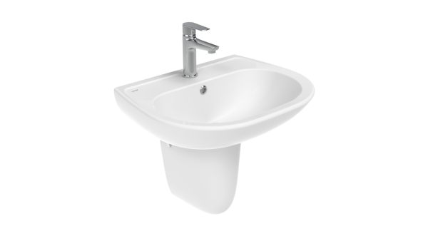 Раковина подвесная Creavit Sedef SD055-00CB00E-0000 56 глянцевая белая