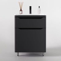 Тумба с раковиной Style Line Марелла 60 напольная, серая