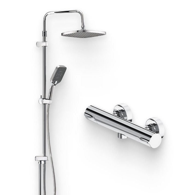 Душевой комплект Термостат Damixa Scandinavian Pure 366000000 + Стойка Gala 953000000