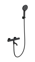 Термостатический смеситель Wonzon & Woghand WW-B3013-A1-MB для ванны с душем, матовый черный