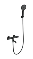 Термостатический смеситель Wonzon & Woghand WW-B3013-A1-MB для ванны с душем, матовый черный