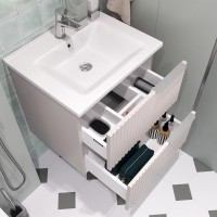 Мебель для ванной комнаты STWORKI Хаммель 55 бежевая