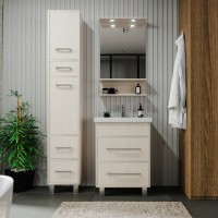 Мебель для ванной комнаты Бриклаер Чили 60 светлая лиственница С