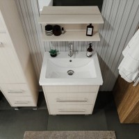 Мебель для ванной комнаты Бриклаер Чили 60 светлая лиственница С