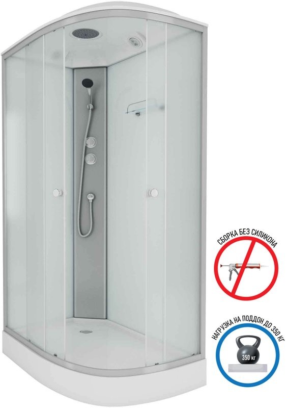 Душевая кабина Niagara Eco E120/80/13L/MT 120х80 см