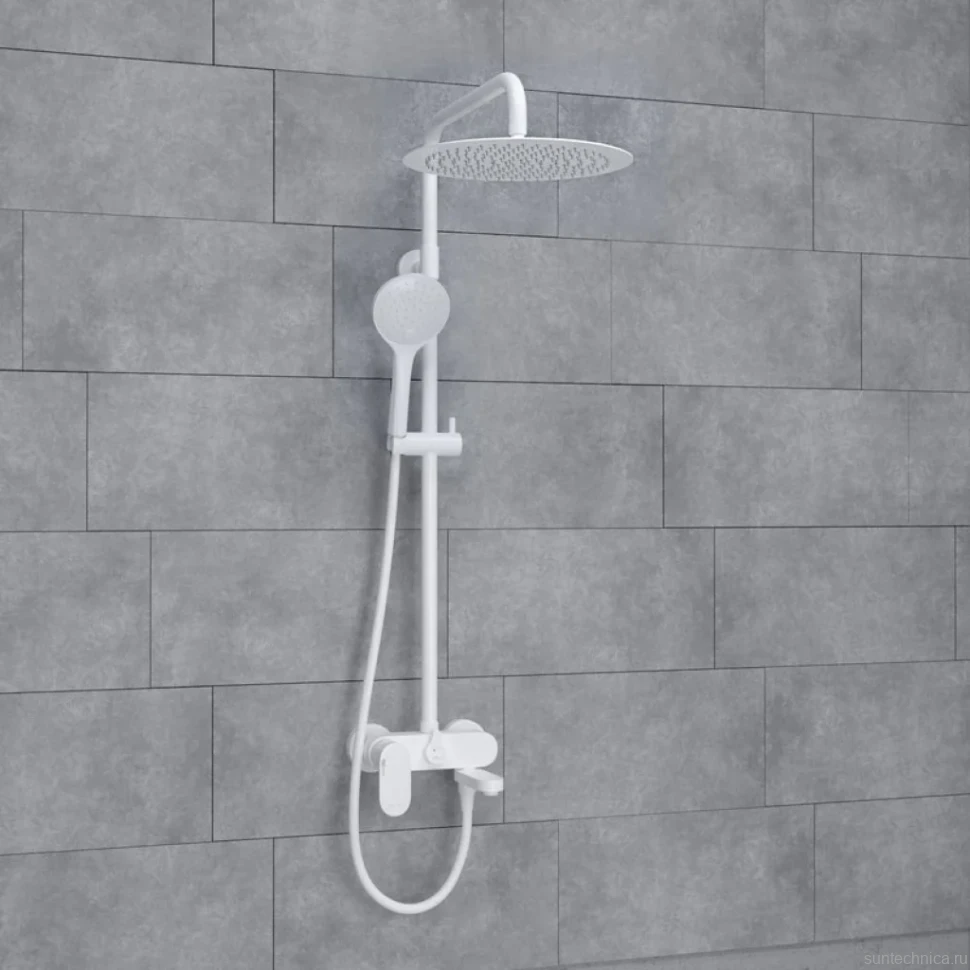 Душевая стойка Wasserkraft Mindel 8500 A185.161.155.WM белая