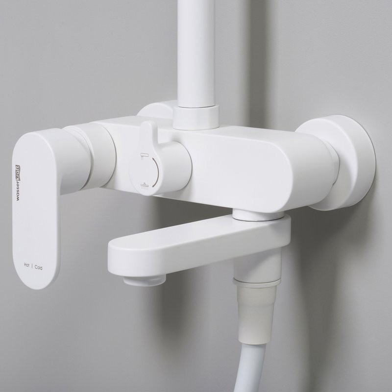 Душевая стойка Wasserkraft Mindel 8500 A185.161.155.WM белая