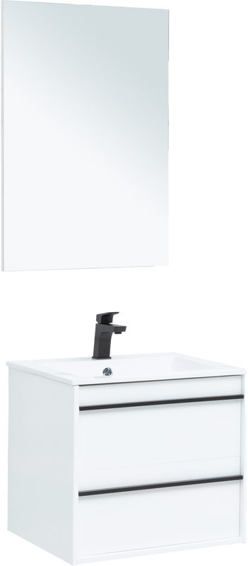 Мебель для ванной комнаты Aquanet Lino 60 белый матовый