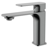 Смеситель для раковины металл Gun Metal, AQUAme Monza AQM6310GM