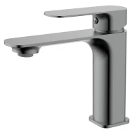 Смеситель для раковины металл Gun Metal, AQUAme Monza AQM6310GM