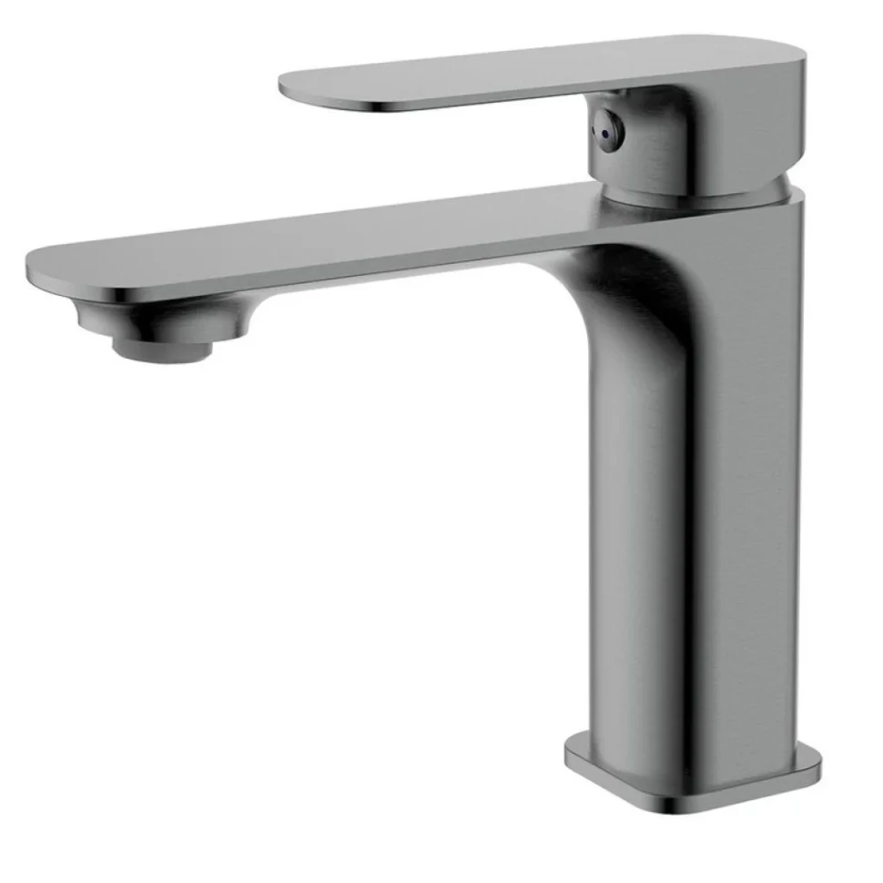 Смеситель для раковины металл Gun Metal, AQUAme Monza AQM6310GM