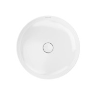 Накладная раковина KERAMA MARAZZI Morocco Safi 46 глянцевая белая, круглая, фаянс