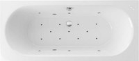 Акриловая ванна Excellent Oceana Slim WAEX.OCE17S.RELAX 170x75 см, встраиваемая, с гидромассажем, белая, с каркасом, со сливом-переливом