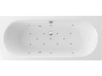 Акриловая ванна Excellent Oceana Slim WAEX.OCE17S.RELAX 170x75 см, встраиваемая, с гидромассажем, белая, с каркасом, со сливом-переливом