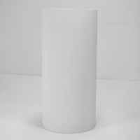 Раковина напольная Abber Stein AS2516 40 глянцевая белая, круглая, моноблок, искусственный камень