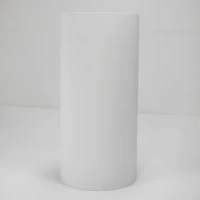 Раковина напольная Abber Stein AS2516 40 глянцевая белая, круглая, моноблок, искусственный камень